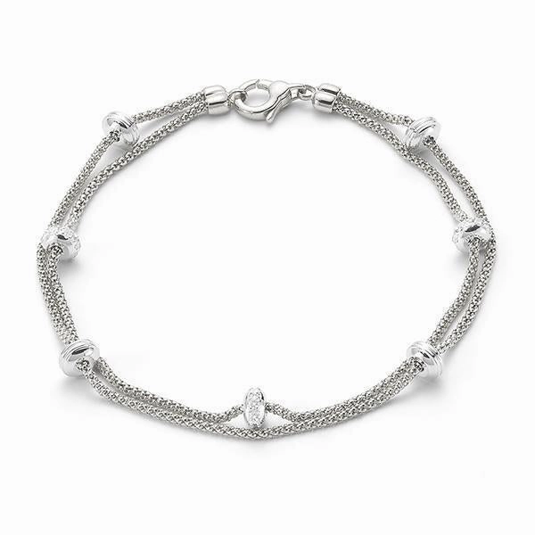 Fope Phylo 18ct White Gold 0.24ct Diamond Bracelet