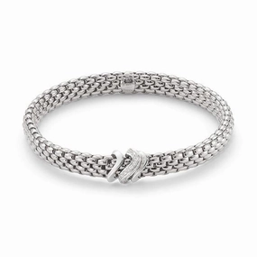 Fope Vendome 18ct White Gold 0.13ct Diamond Bracelet