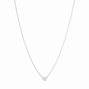 Georg Jensen 18ct White Gold 0.05ct Diamond Signature Diamonds Necklace