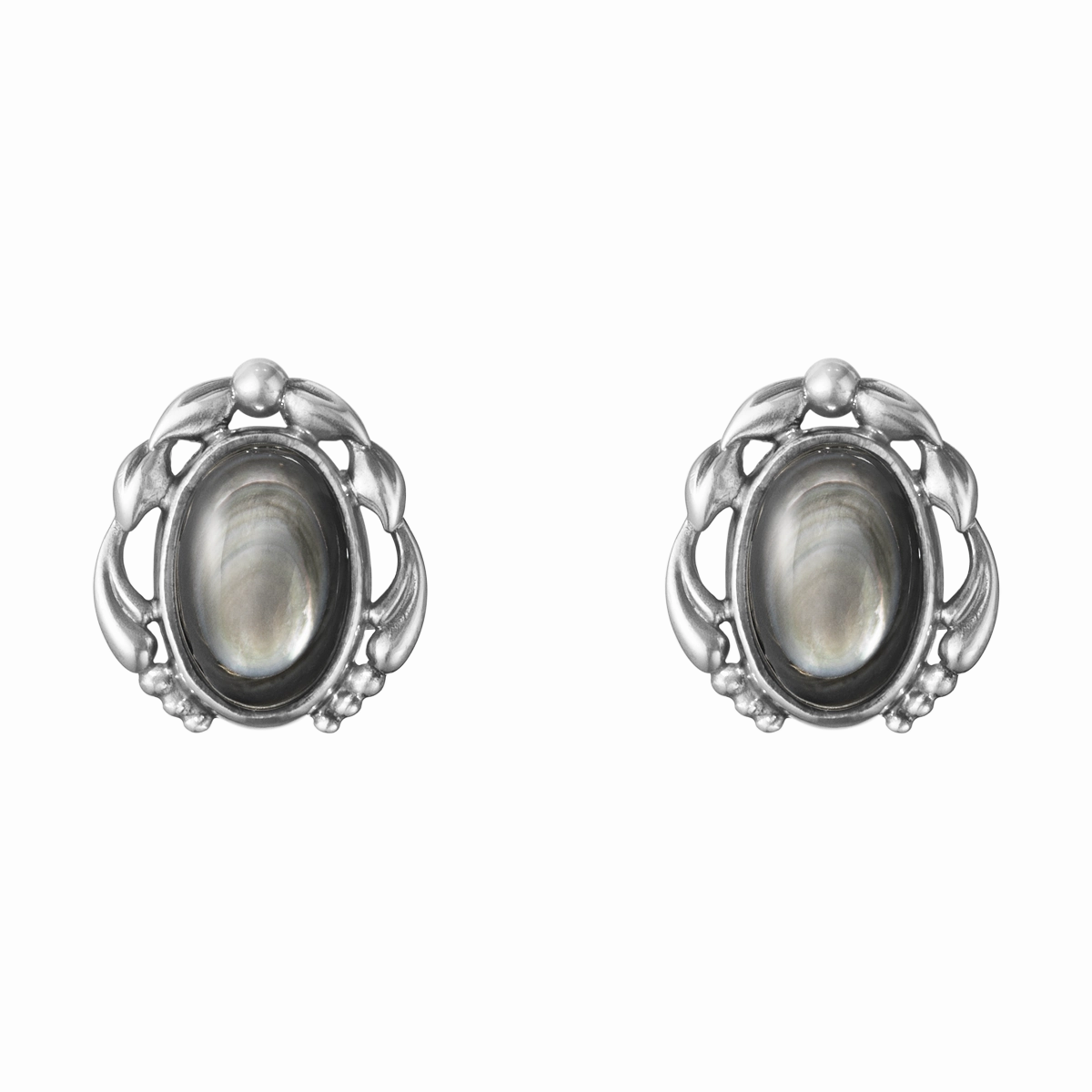 Georg Jensen 2020 Heritage Oxidised Sterling Silver Earclips