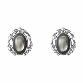 Georg Jensen 2020 Heritage Oxidised Sterling Silver Earclips