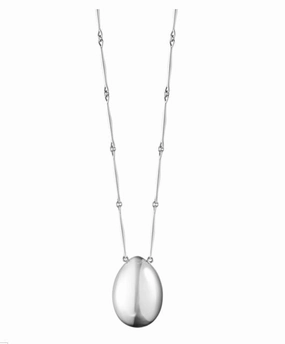 Georg Jensen Astrid Sterling Silver Large Drop Pendant D