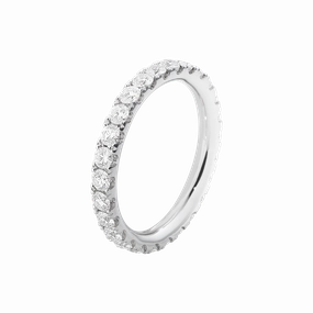Georg Jensen Aurora 18ct White Gold 0.91ctct Diamond Eternity Ring D