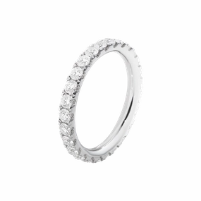Georg Jensen Aurora 18ct White Gold 0.91ctct Diamond Eternity Ring D