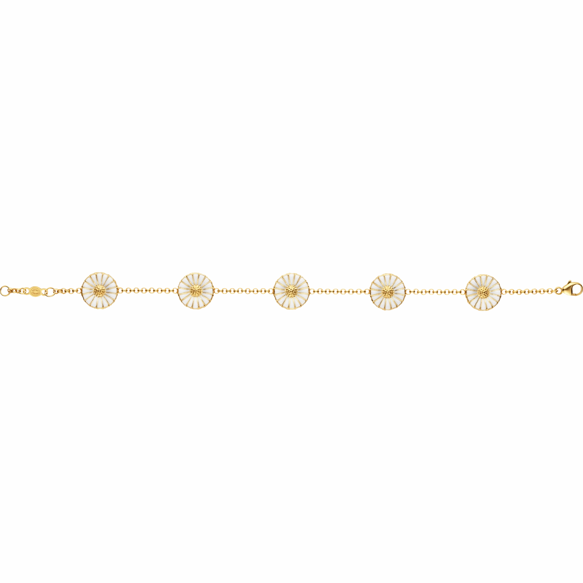 Georg Jensen Daisy 18ct Gold Plated Sterling Silver Bracelet