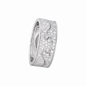 Georg Jensen Fusion 18ct White Gold Diamond Two Piece Ring
