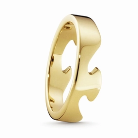 Georg Jensen Fusion 18ct Yellow Gold End Ring