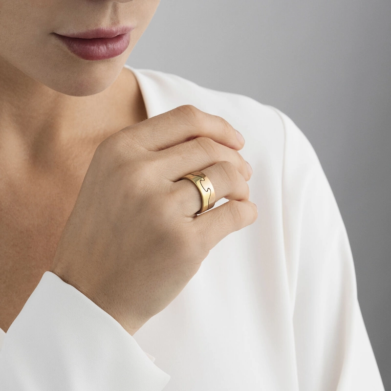 Georg Jensen Fusion 18ct Yellow Gold End Ring