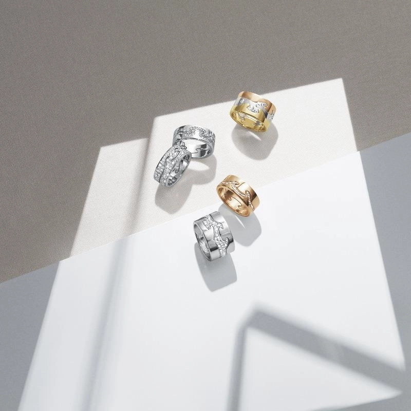 Georg Jensen Fusion 18ct Yellow Gold End Ring
