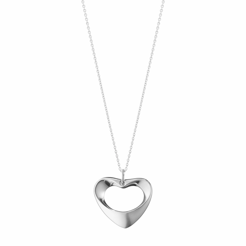 Georg Jensen Hearts of Georg Jensen Sterling Silver Large Necklace