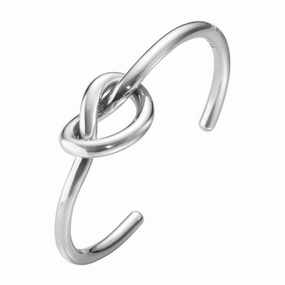 Georg Jensen Love Knot Sterling Silver Bangle D