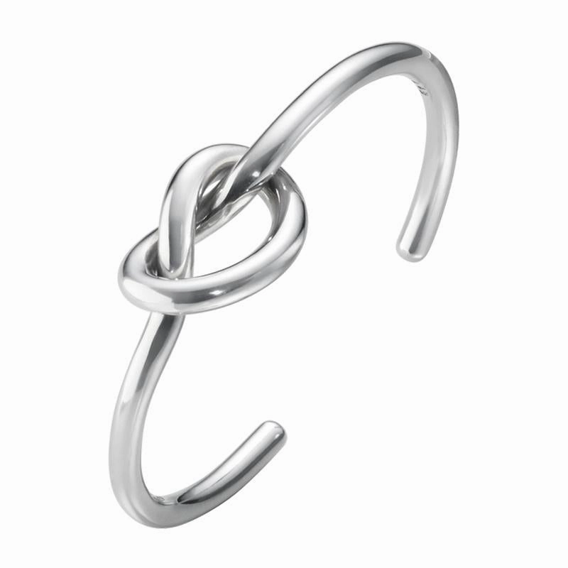 Georg Jensen Love Knot Sterling Silver Bangle D