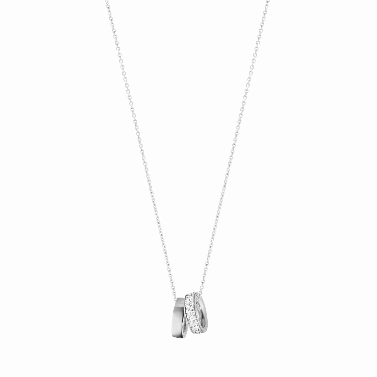 Georg Jensen Magic 18ct White Gold 0.19ct Diamond Charm Necklace D