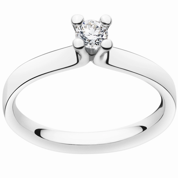 Georg Jensen Magic 18ct White Gold Diamond Solitaire Ring
