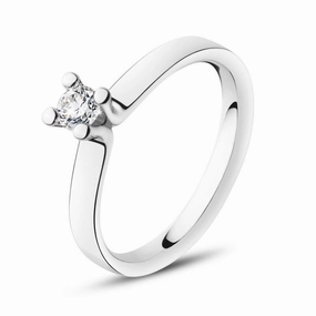 Georg Jensen Magic 18ct White Gold Diamond Solitaire Ring