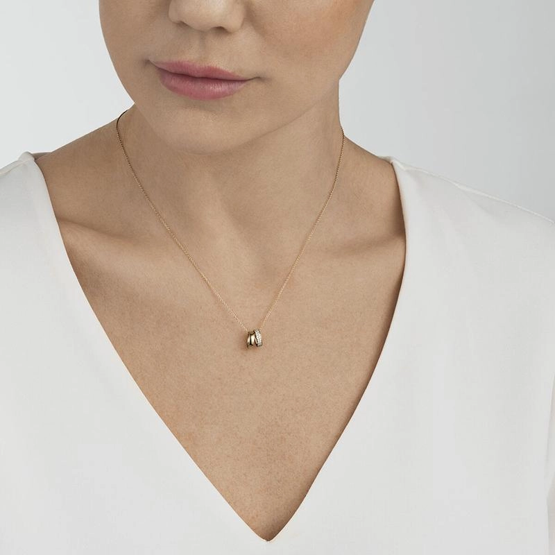 Georg Jensen Magic 18ct Yellow Gold 0.19ct Diamond Charm Necklace D