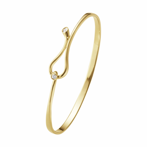 Georg Jensen Magic 18ct Yellow Gold Diamond Bangle