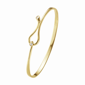 Georg Jensen Magic 18ct Yellow Gold Diamond Bangle