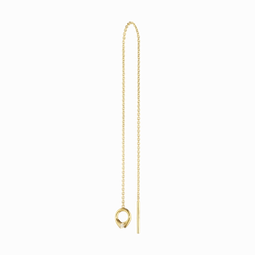 Georg Jensen Magic 18ct Yellow Gold Diamond Threader Earring