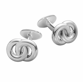 Georg Jensen Men's Classic Sterling Silver Interlinked Cufflinks