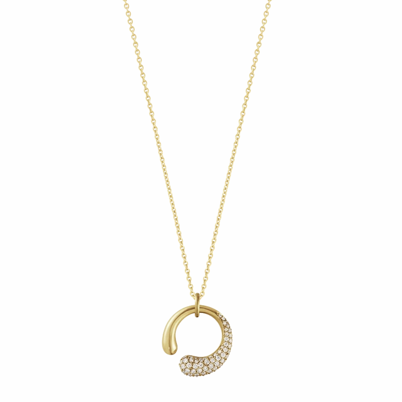 Georg Jensen Mercy 18ct Yellow Gold Diamond Necklace