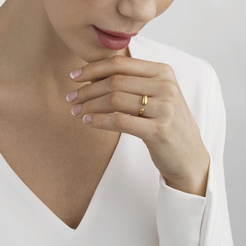 Georg Jensen Mercy 18ct Yellow Gold Mini Ring