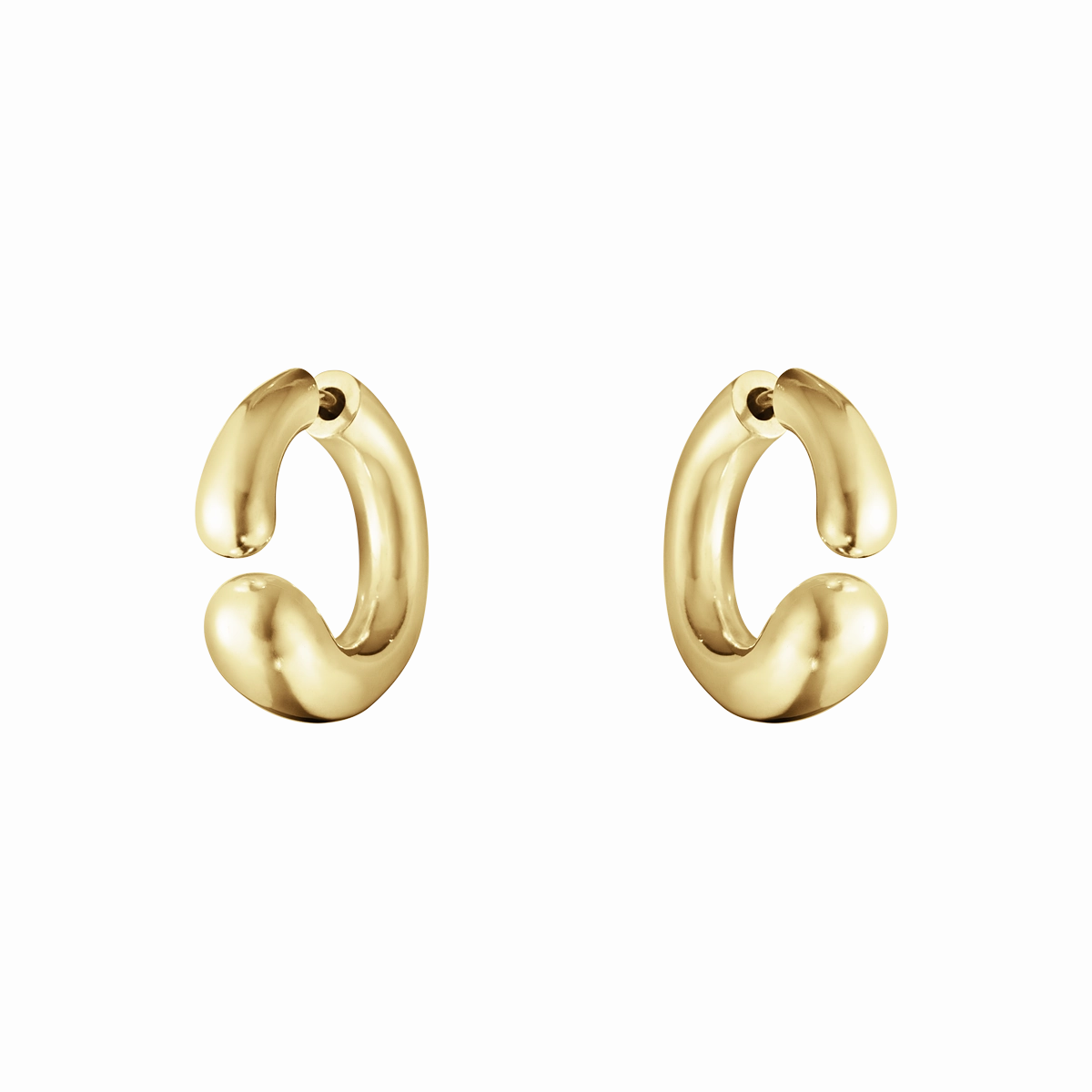 Georg Jensen Mercy 18ct Yellow Gold Open Hoop Earrings