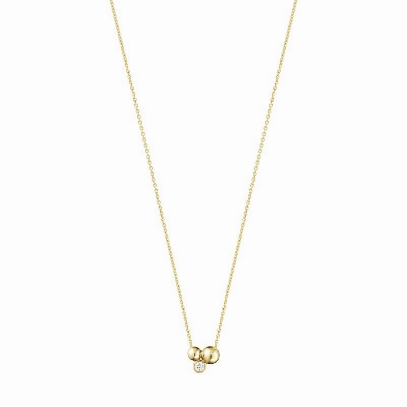Georg Jensen Moonlight Grapes 18ct Yellow Gold Diamond Pendant