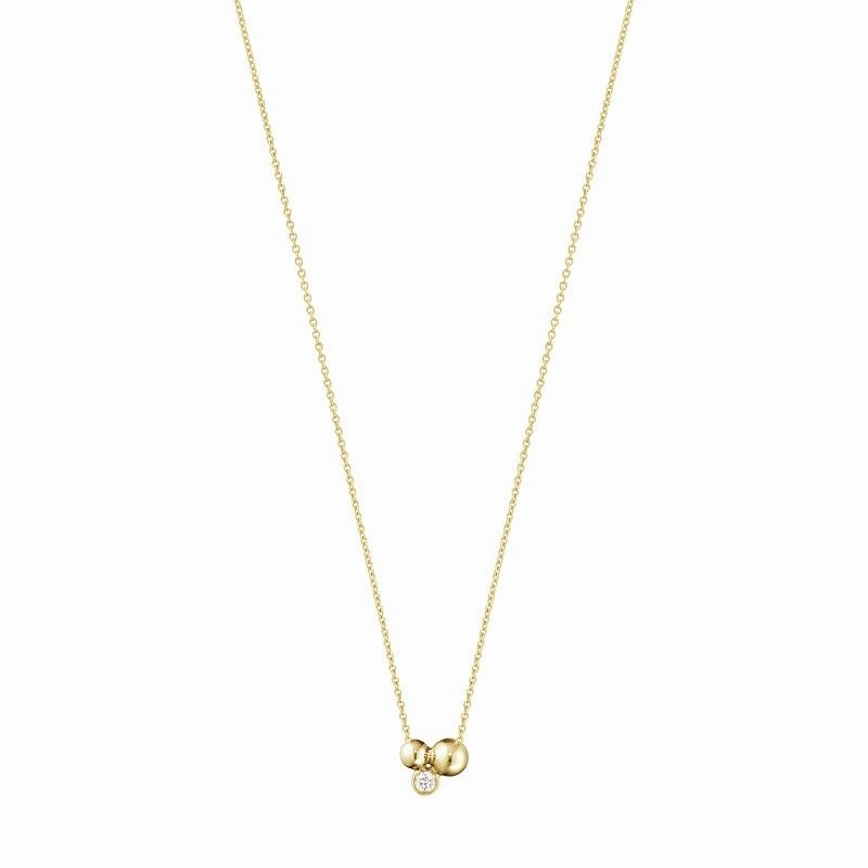Georg Jensen Moonlight Grapes 18ct Yellow Gold Diamond Pendant