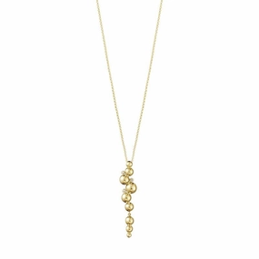 Georg Jensen Moonlight Grapes 18ct Yellow Gold Diamond Pendant