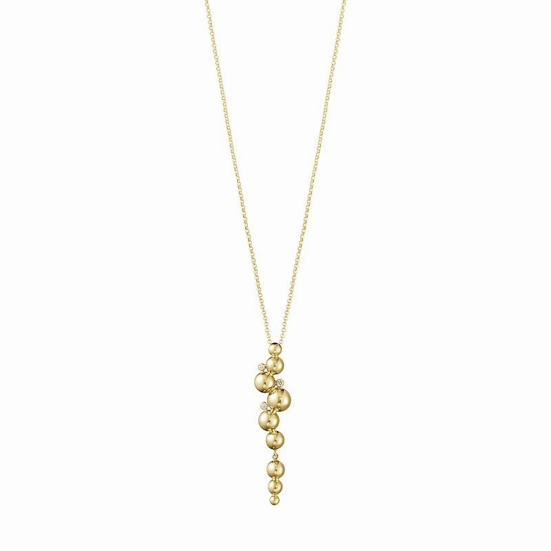 Georg Jensen Moonlight Grapes 18ct Yellow Gold Diamond Pendant