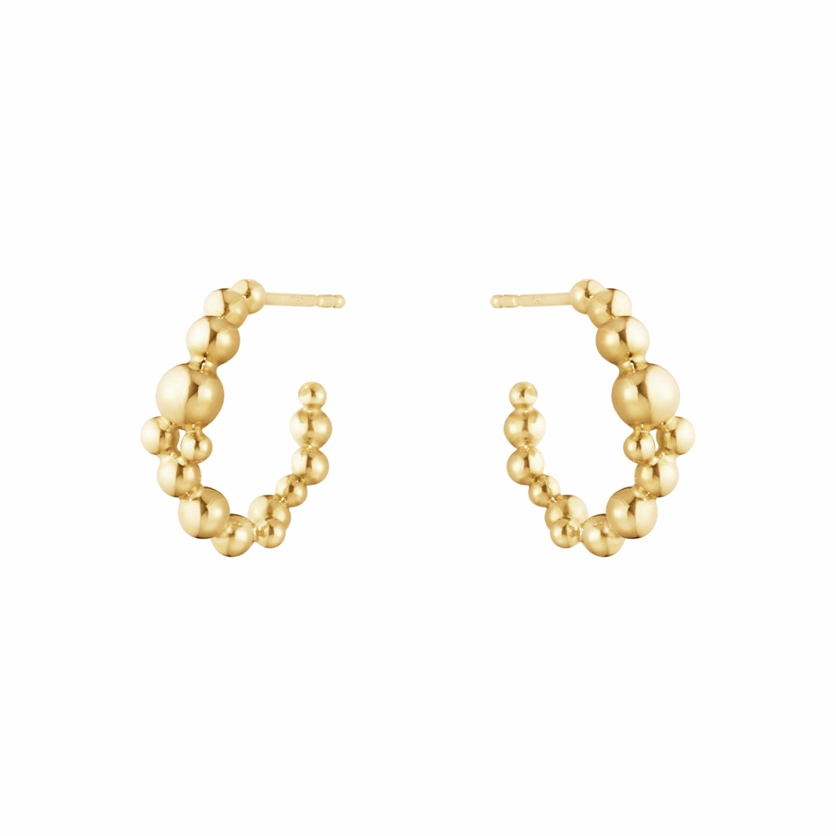 Georg Jensen Moonlight Grapes 18ct Yellow Gold Hoop Earrings