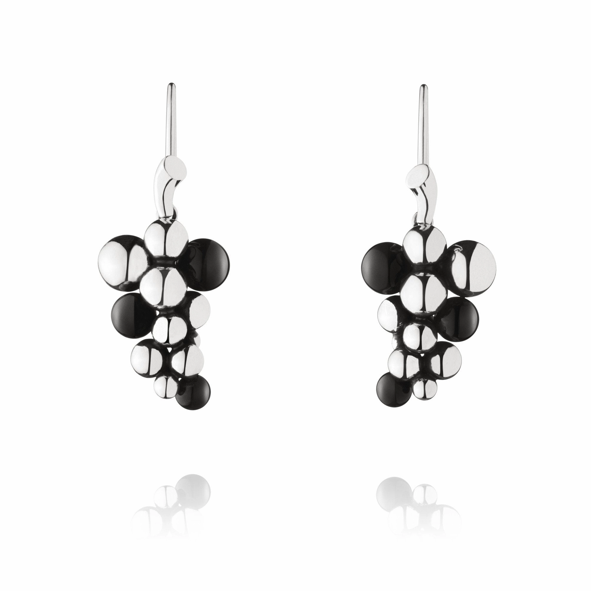 Georg Jensen Moonlight Grapes Black Onyx Earrings
