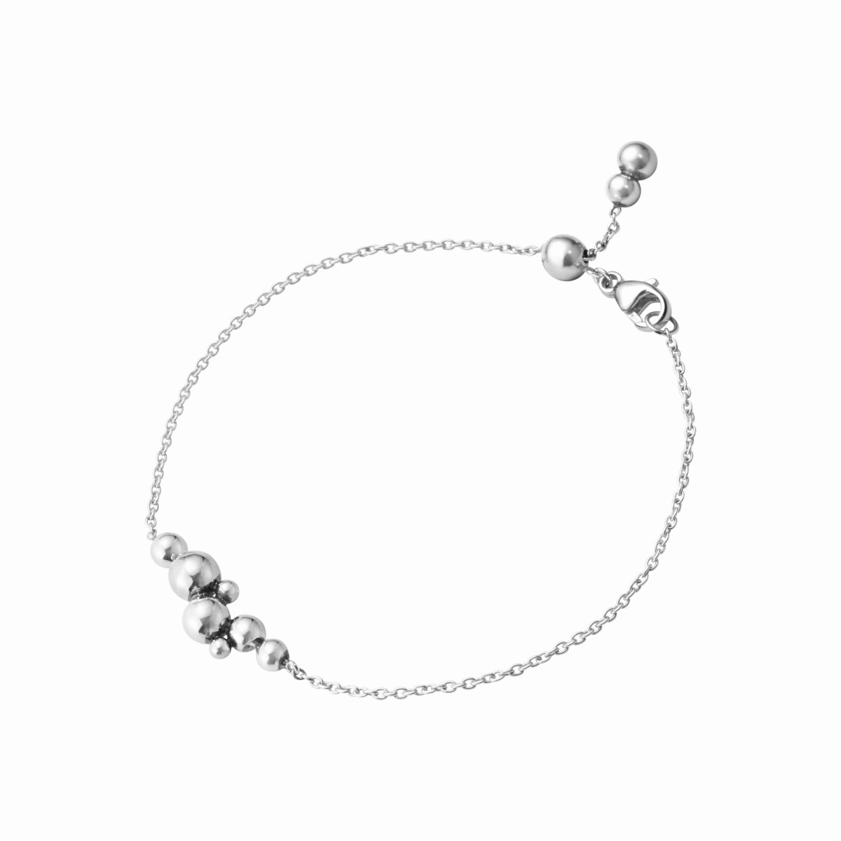 Georg Jensen Moonlight Grapes Sterling Silver Chain Bracelet