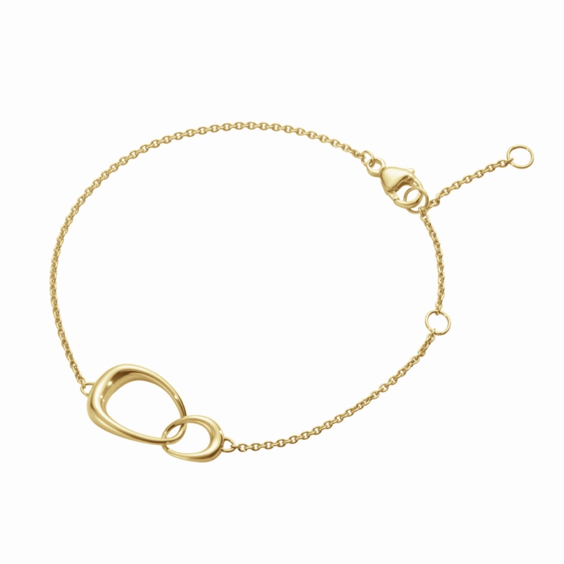 Georg Jensen Offspring 18ct Yellow Gold Interlocking Bracelet