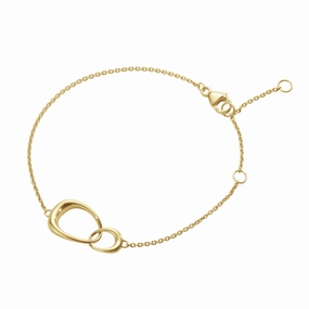 Georg Jensen Offspring 18ct Yellow Gold Interlocking Bracelet