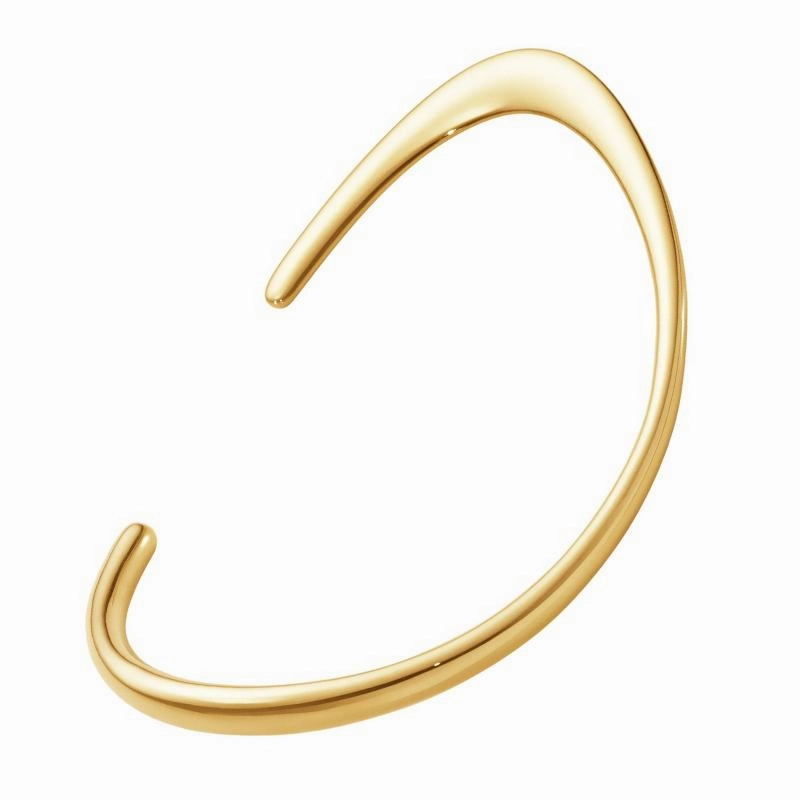 Georg Jensen Offspring 18ct Yellow Gold Open Bangle D