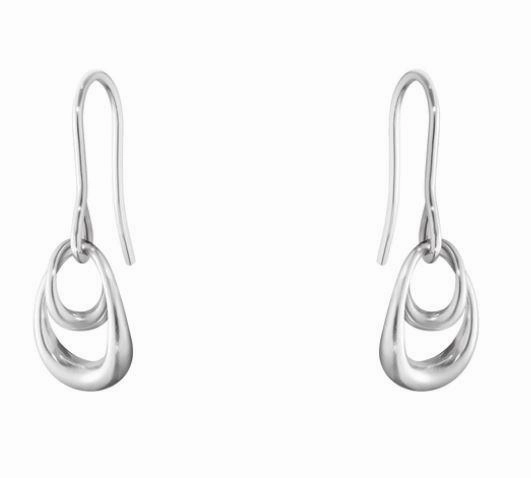 Georg Jensen Offspring Sterling Silver Hook Earrings