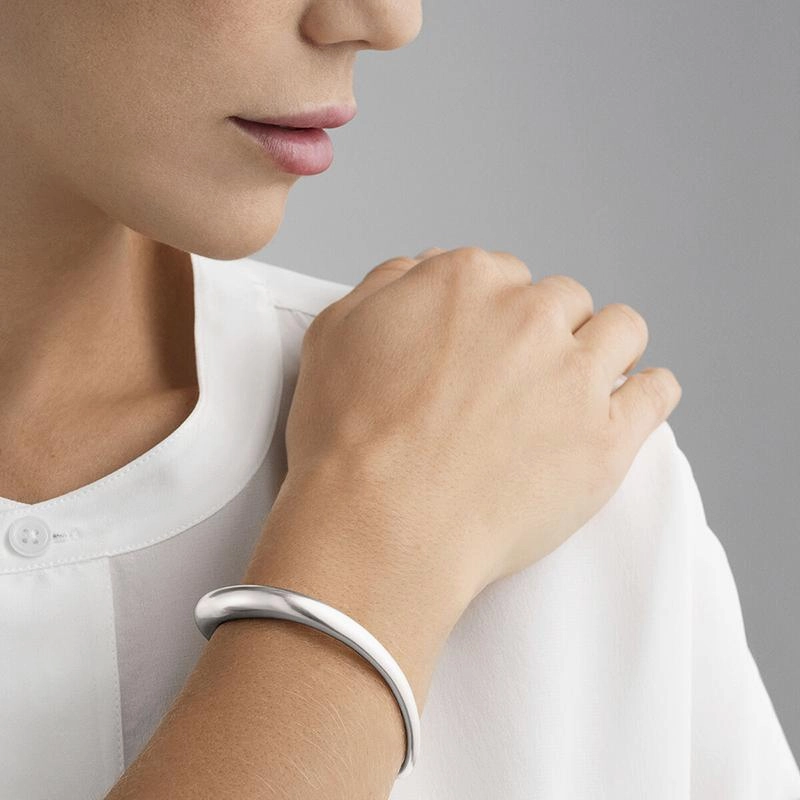 Georg Jensen Offspring Sterling Silver Open-Set Bangle