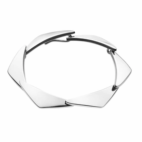 Georg Jensen Peak Sterling Silver Seven Link Bracelet