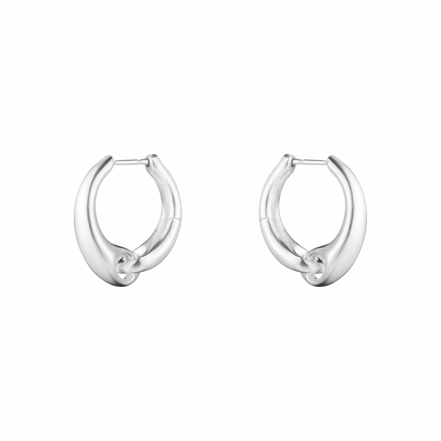 Georg Jensen Reflect Sterling Silver Large Hoop Earrings