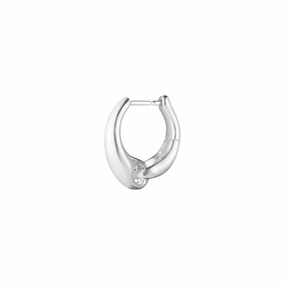 Georg Jensen Reflect Sterling Silver Small Hoop Single Earring