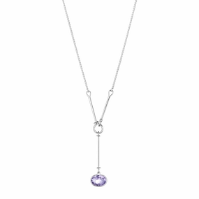 Georg Jensen Savannah Sterling Silver Amethyst Necklace