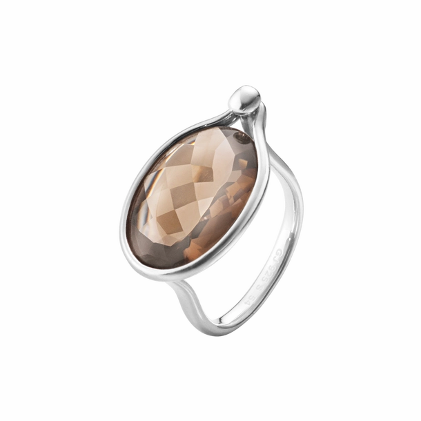 Georg Jensen Savannah Sterling Silver Smokey Quartz Ring