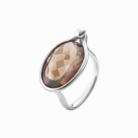 Georg Jensen Savannah Sterling Silver Smokey Quartz Ring
