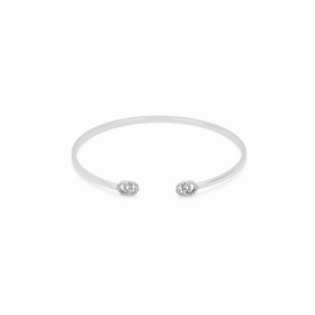 Gucci GG Running 18ct White Gold Diamond Bangle