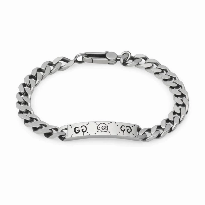 Gucci Ghost Sterling Silver Chain Bracelet D