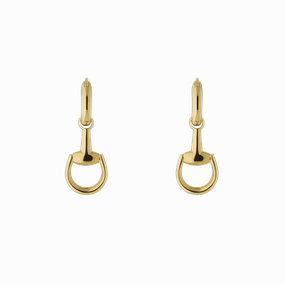 Gucci Horsebit 18ct Yellow Gold Drop Earrings