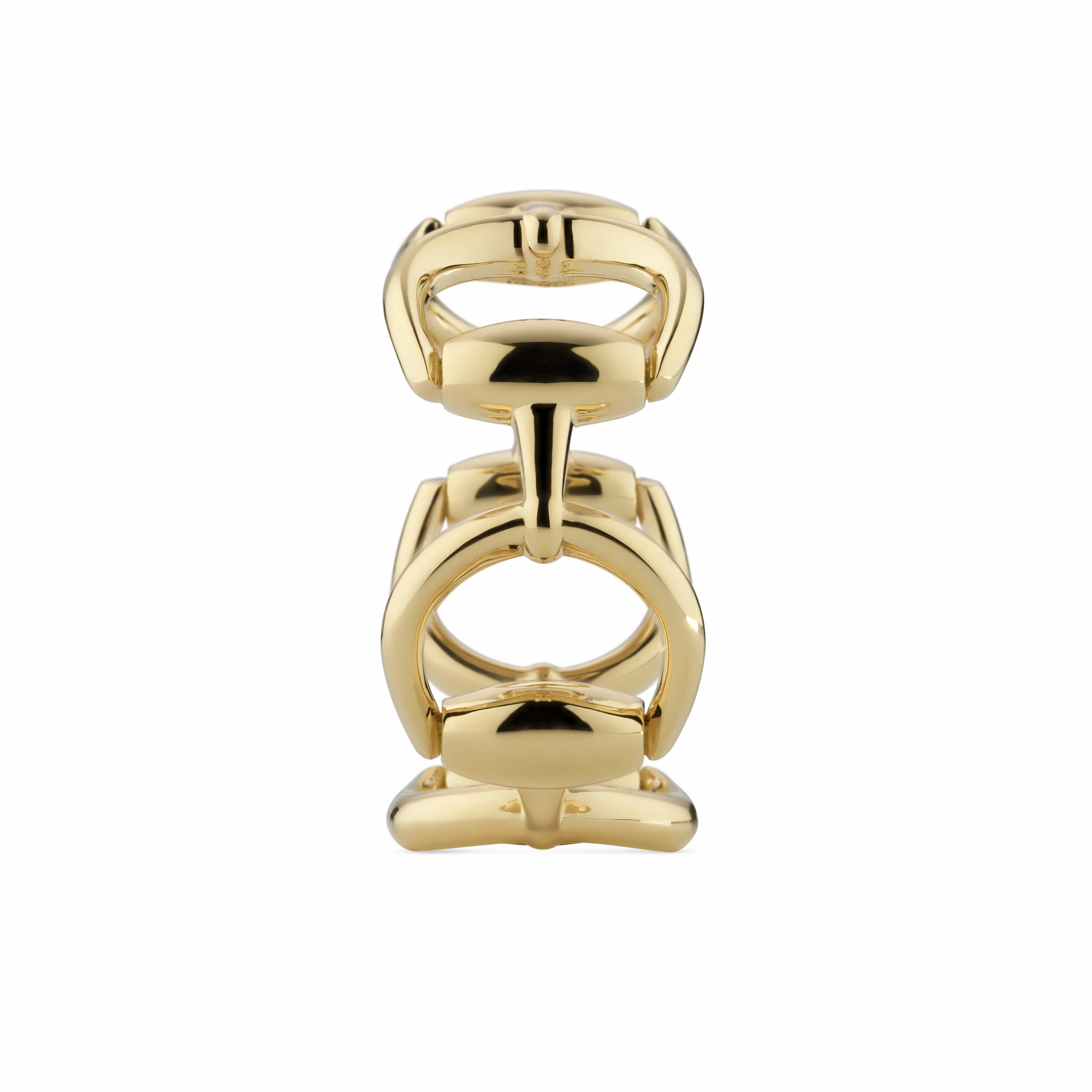 Gucci Horsebit 18ct Yellow Gold Link Ring