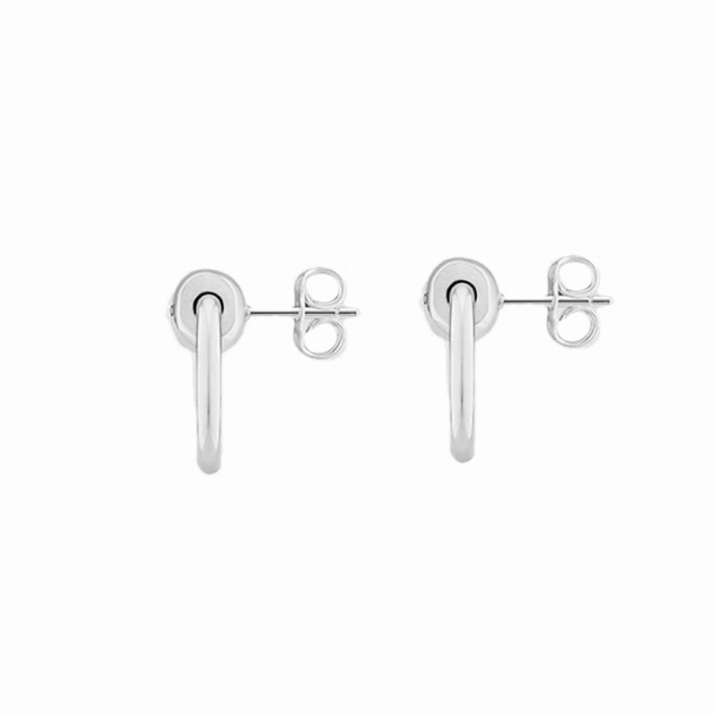 Gucci Horsebit Sterling Silver Earrings D